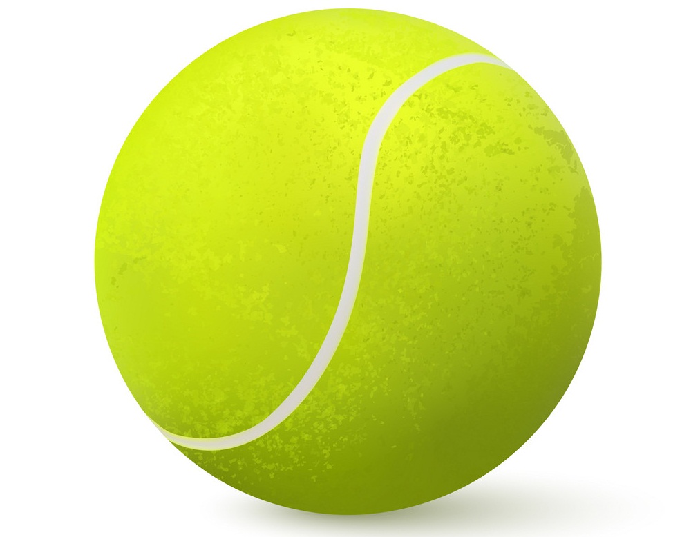 3D のリアルなテニスボールのイラスト イラスト