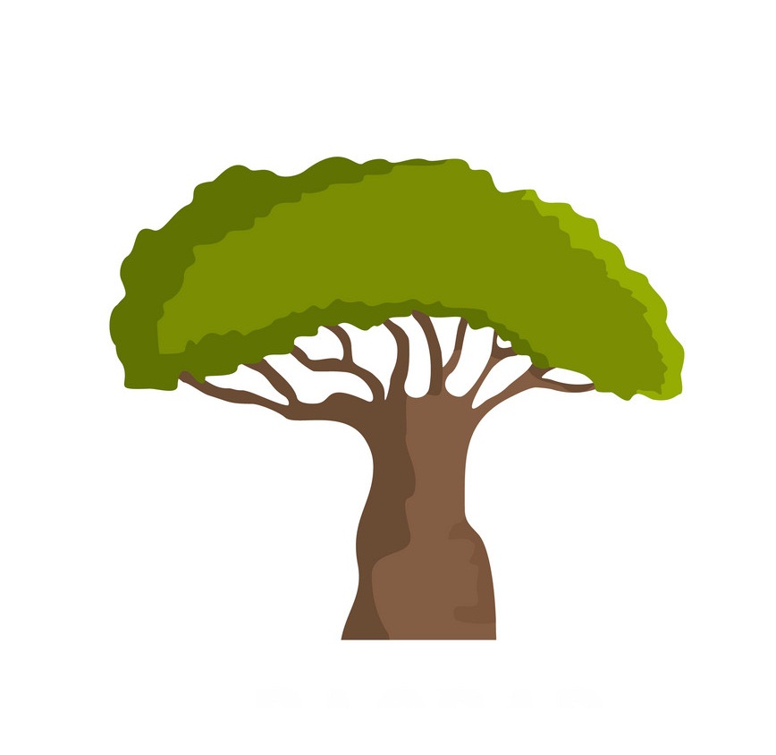 バオバブの木のイラスト