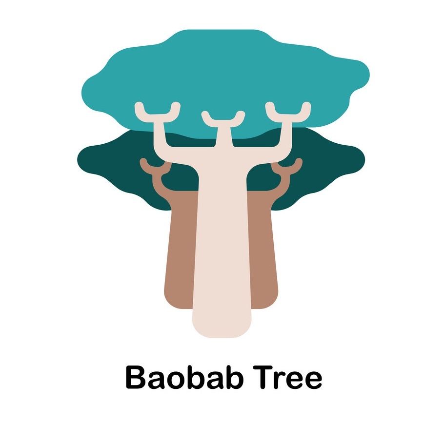 バオバブの木のイラスト