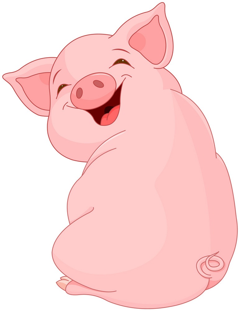 豚の笑顔イラスト イラスト