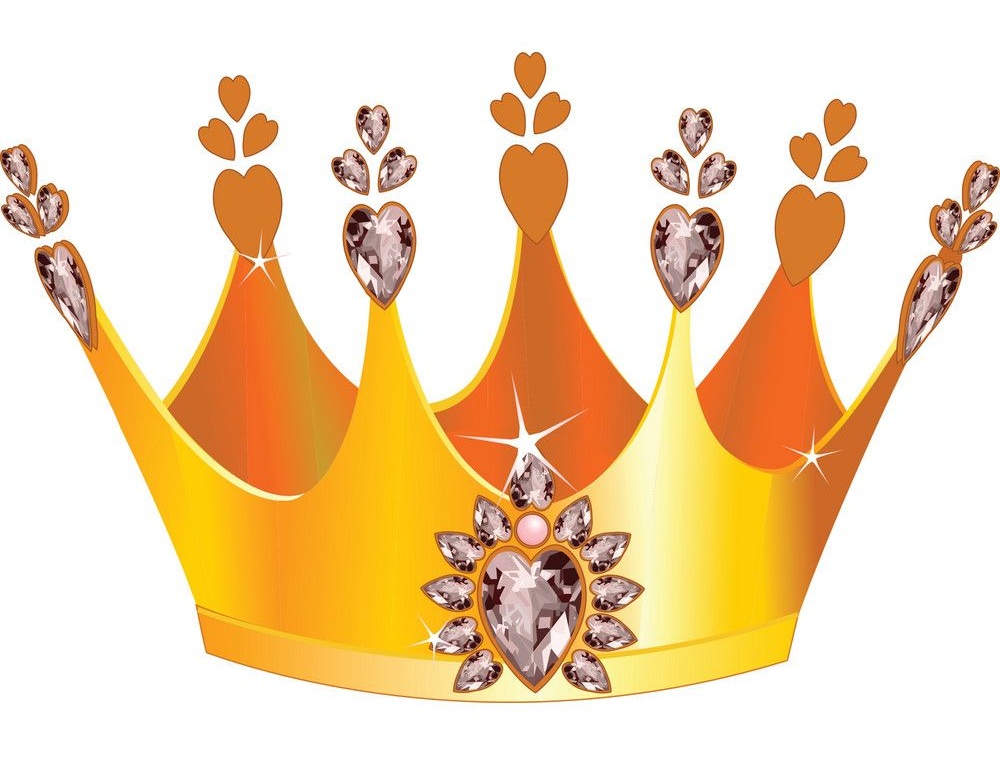 宝石が付いた王冠のイラスト イラスト