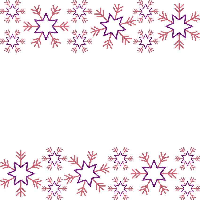 イラスト, クリスマス, ボーダー, ∥で∥, 雪の結晶 イラスト