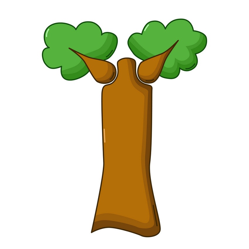 イラスト漫画バオバブの木