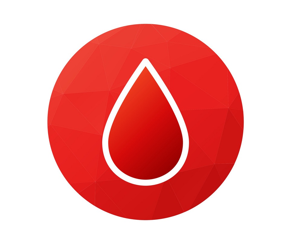 イラストの血滴のロゴ イラスト