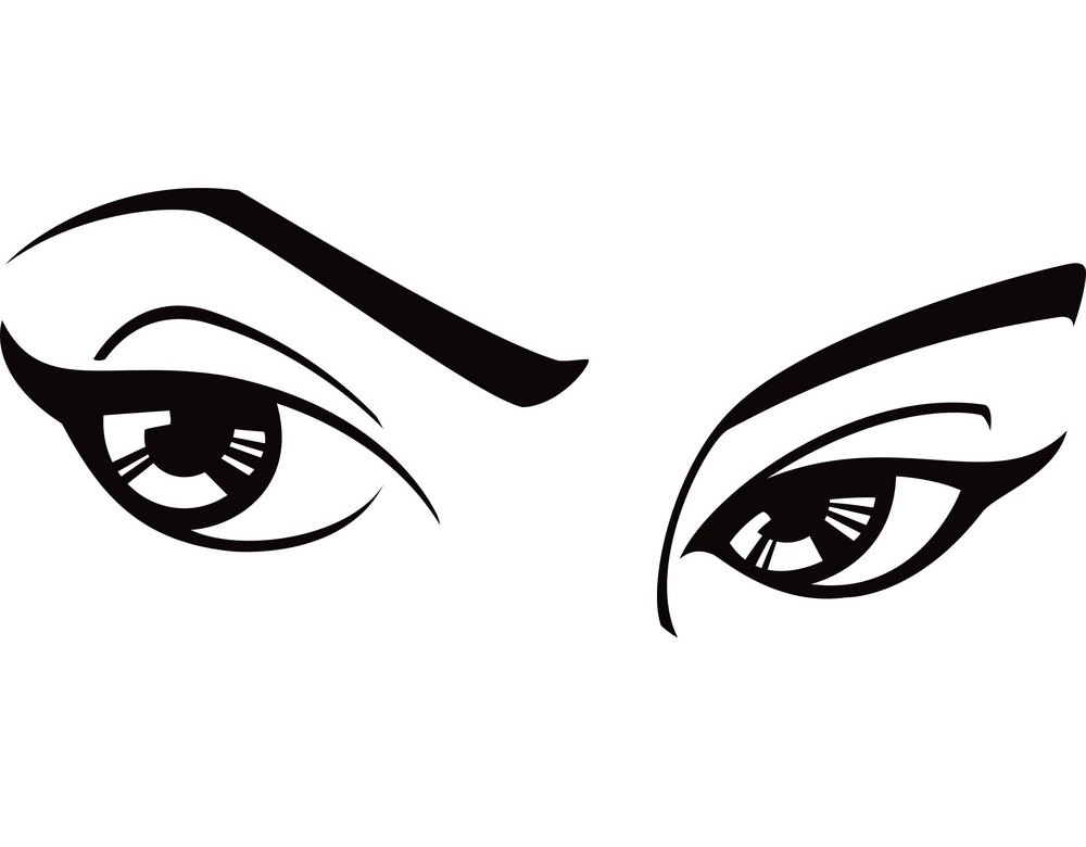 女性の目のイラスト イラスト