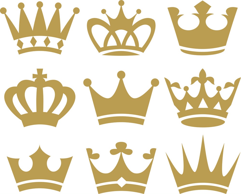 王冠のアイコンを設定のイラスト イラスト