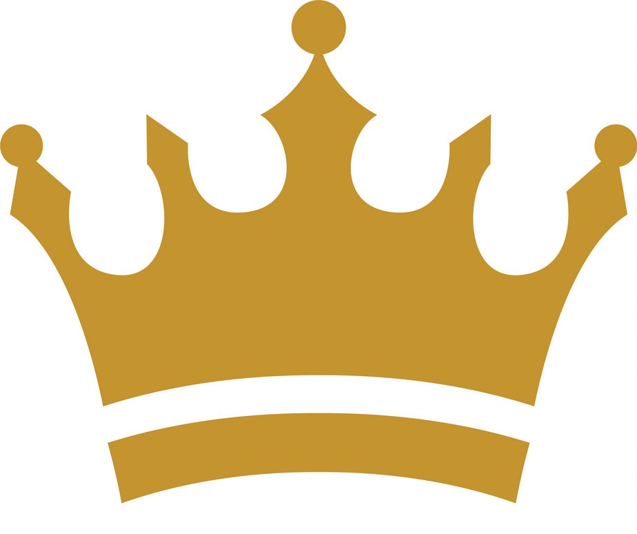 王冠のロゴのテンプレートのイラスト イラスト