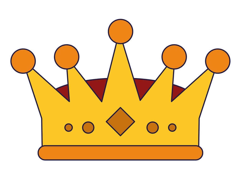 王冠のシンボルのイラスト イラスト