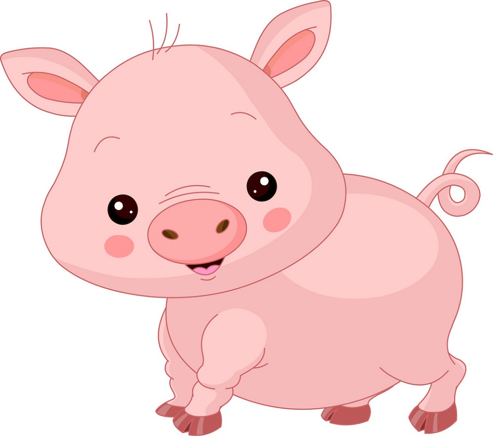 かわいい赤ちゃん豚のイラスト