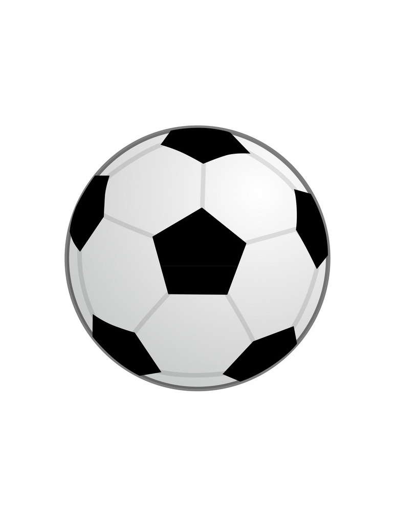 基本的なサッカーボールのイラスト イラスト