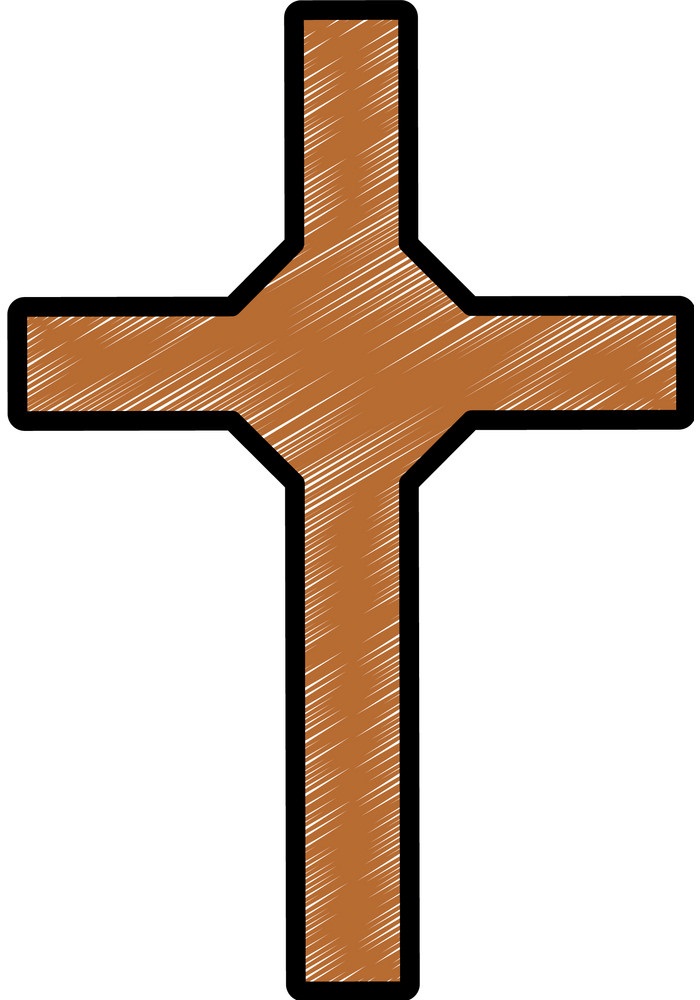 キリスト教の十字記号のイラスト イラスト
