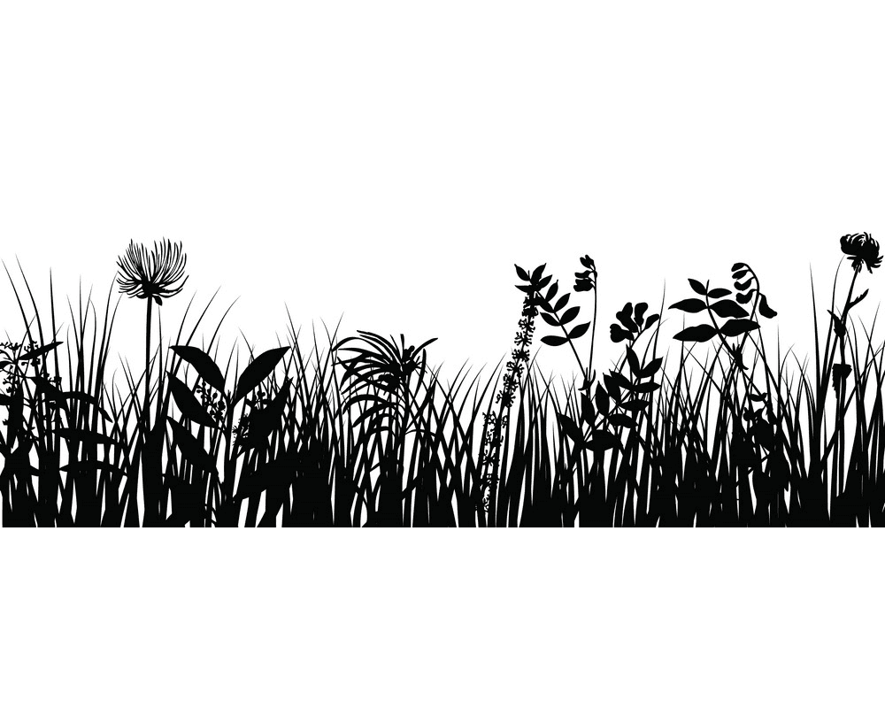 草のシルエットのイラスト 3 イラスト