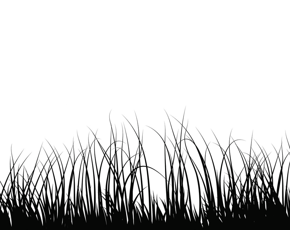 草のシルエットのイラスト 無料 イラスト