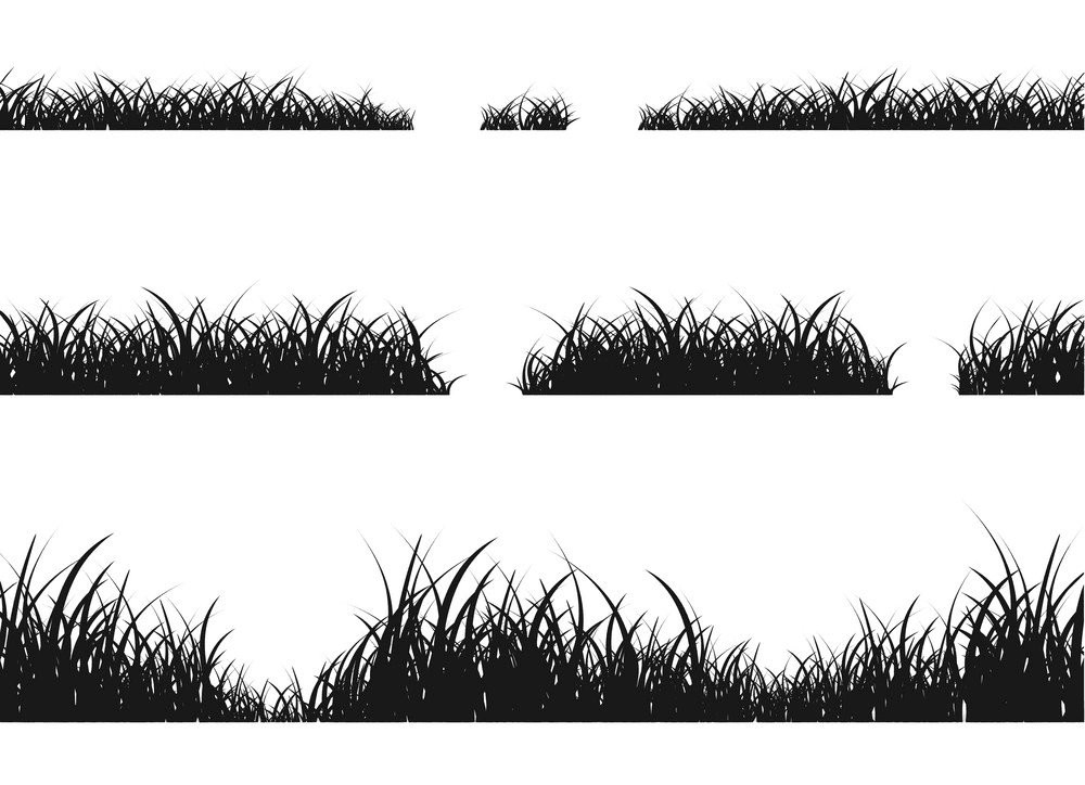 草のシルエットのイラスト png 1