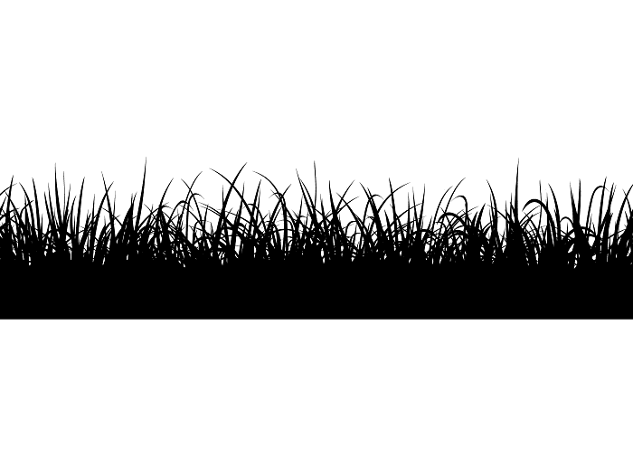 草のシルエットのイラスト png 11