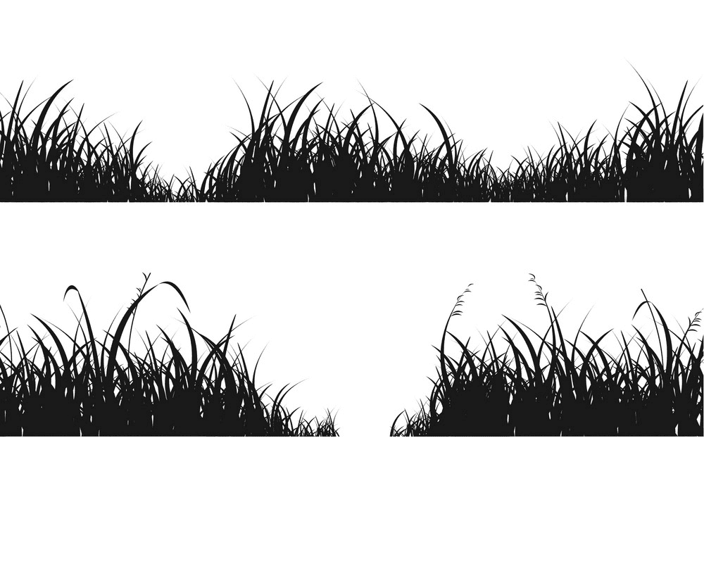 草のシルエットのイラストpng 3 イラスト