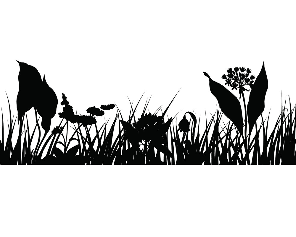 草のシルエットのイラストpng 4 イラスト