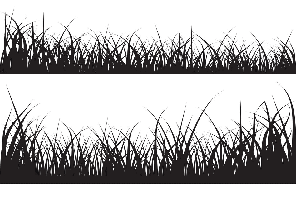 草のシルエットのイラストpng 7