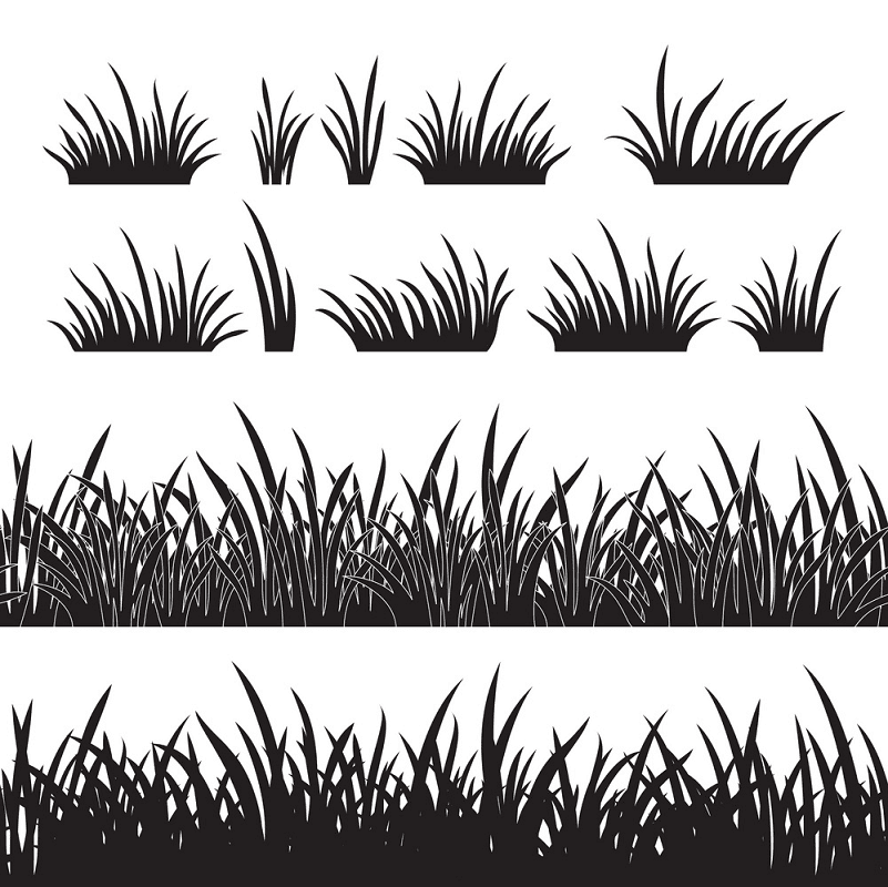 草のシルエットのイラスト png ダウンロード イラスト
