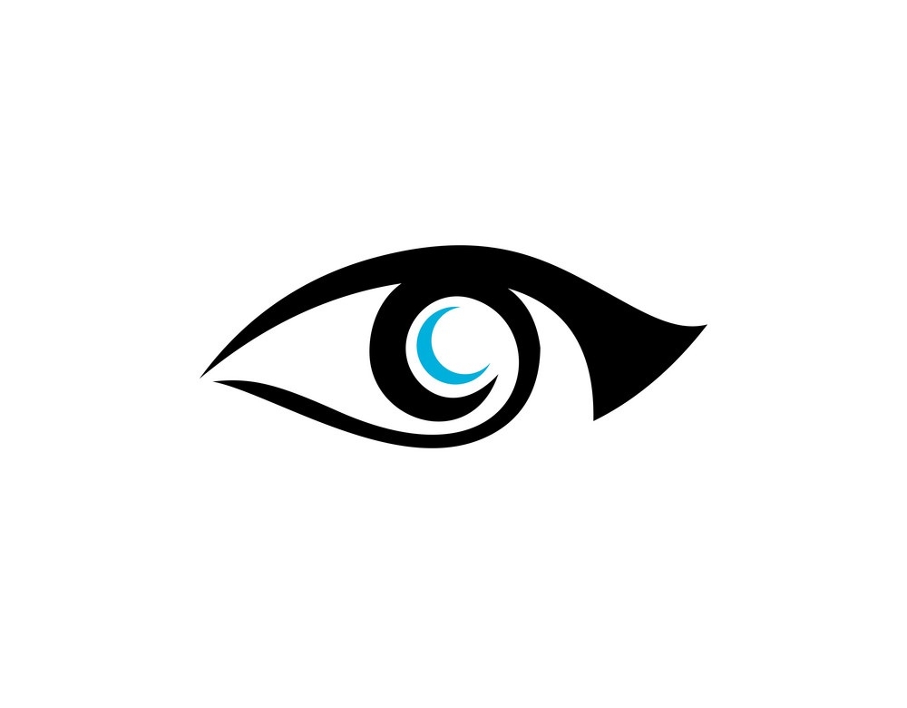 目のビジョンのロゴのイラスト イラスト