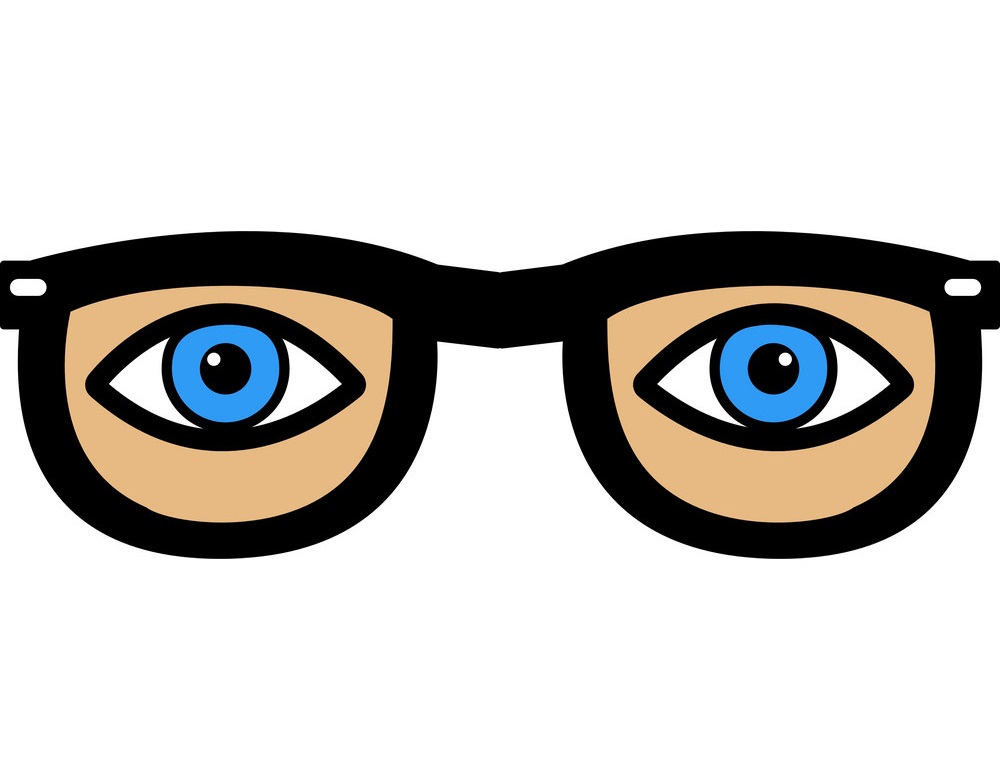 メガネの目のイラスト イラスト