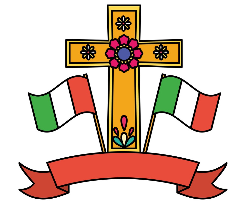 メキシコの宗教的な十字架のイラスト