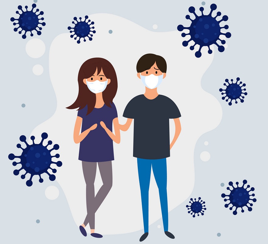 MERS-Cov、COVID-19、新型コロナウイルス 2019-nCoV。ベクトルの図。 イラスト