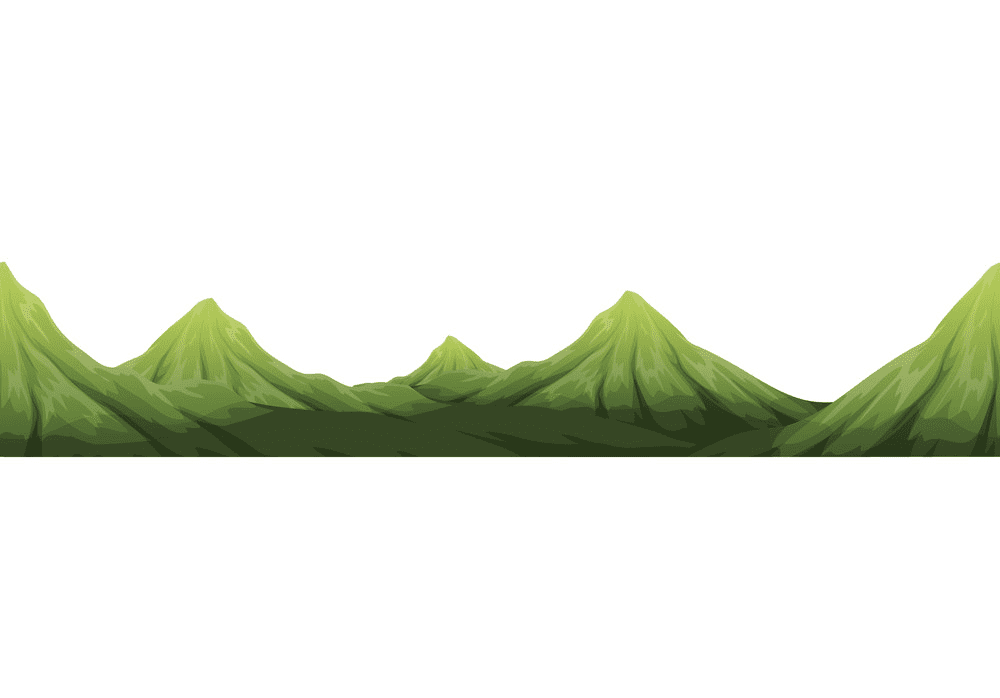緑の山脈のイラスト イラスト