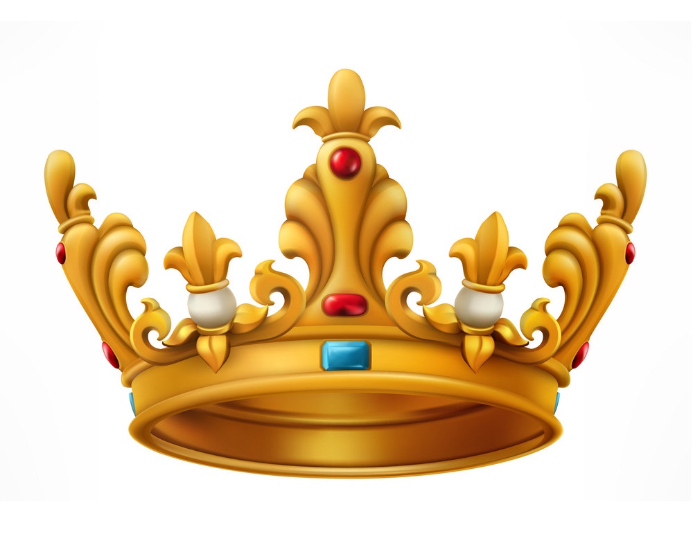 王の黄金の王冠のイラスト イラスト