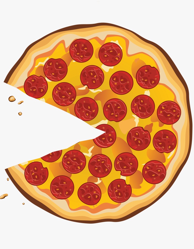ピザのスライスを失ったイラスト イラスト