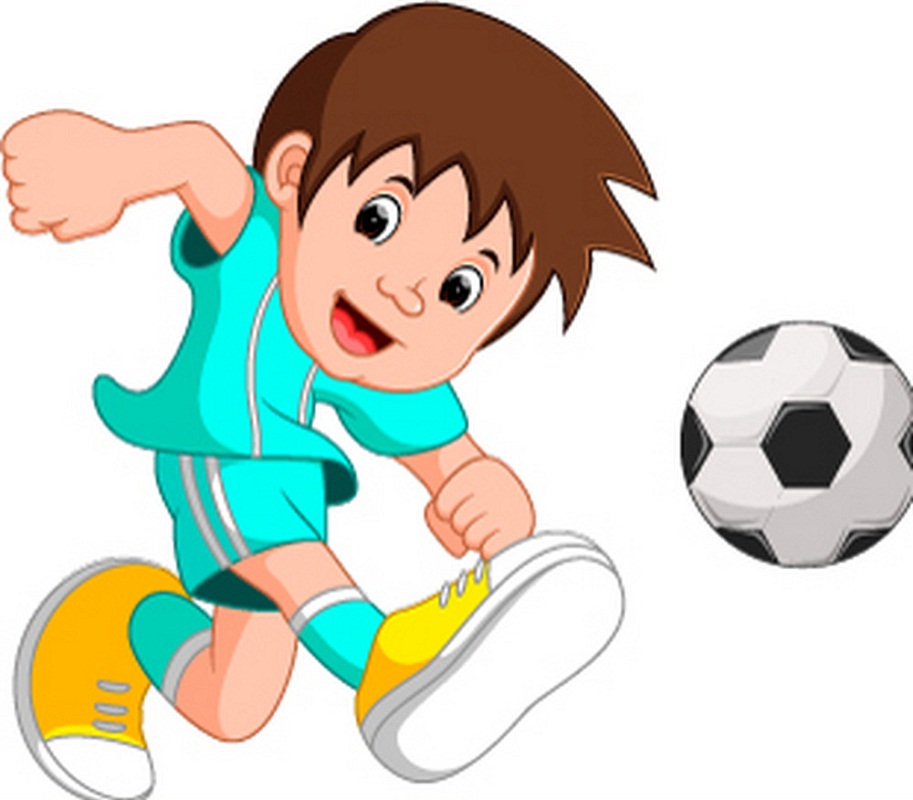 サッカーのイラストをプレイする少年 イラスト