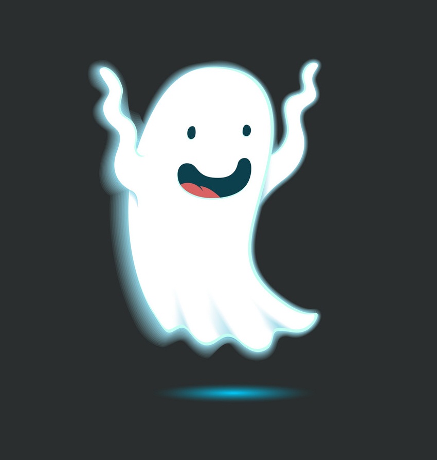 幸せな幽霊のイラスト イラスト