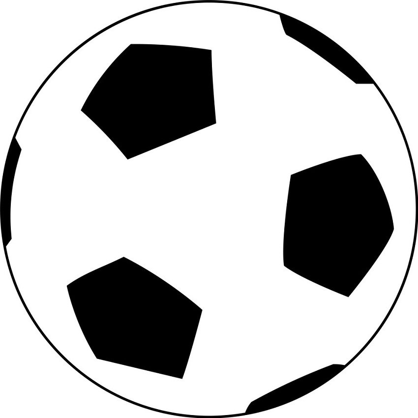 シンプルなサッカーボールのイラスト イラスト