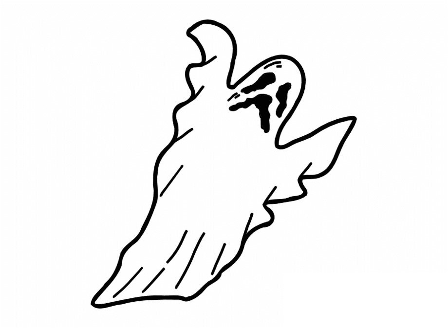 白黒PNG画像の幽霊イラスト