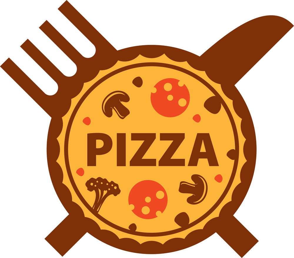 素敵なピザのロゴイラスト
