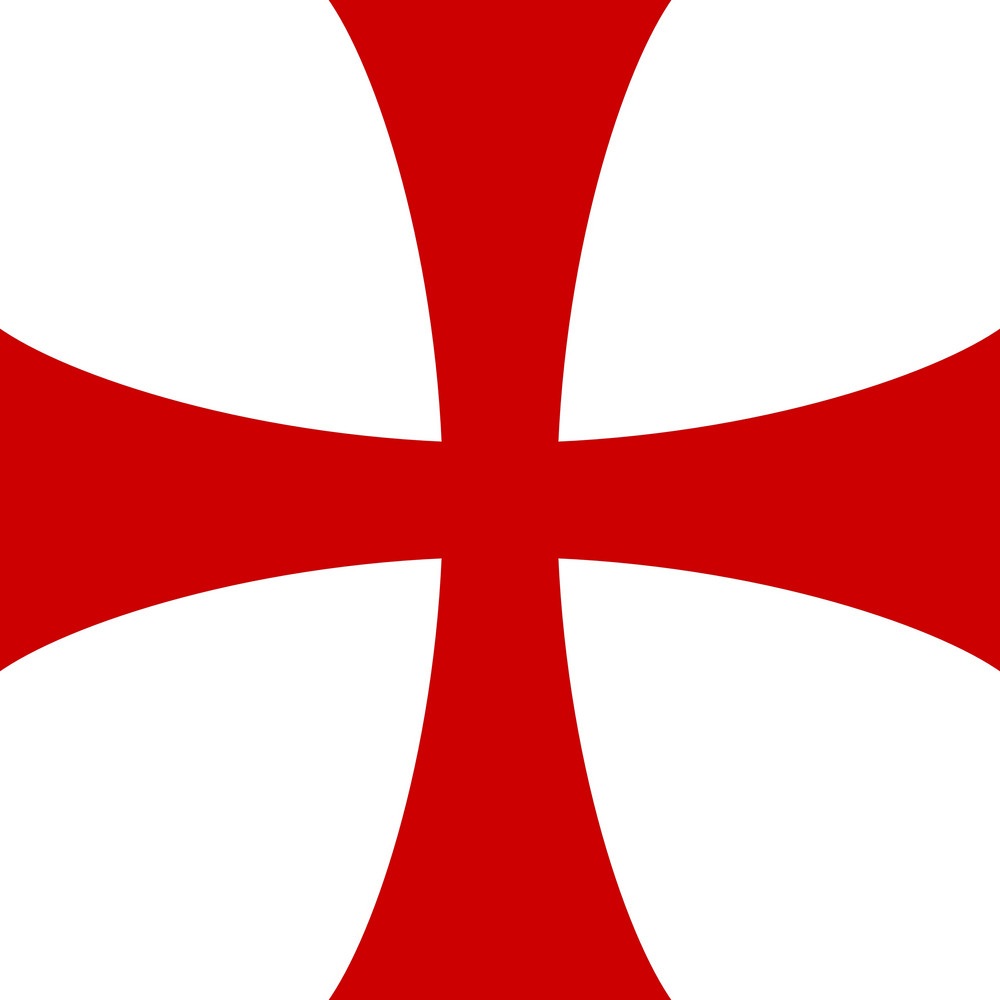テンプル騎士団の十字架のイラスト