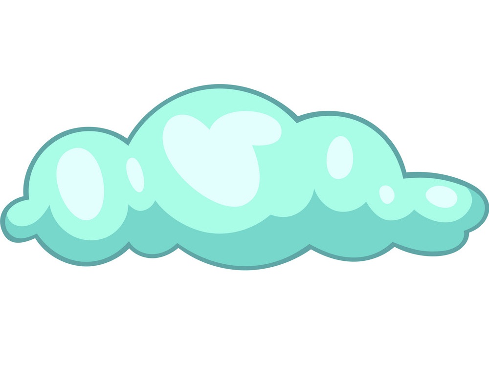 浮かぶ雲のイラスト イラスト