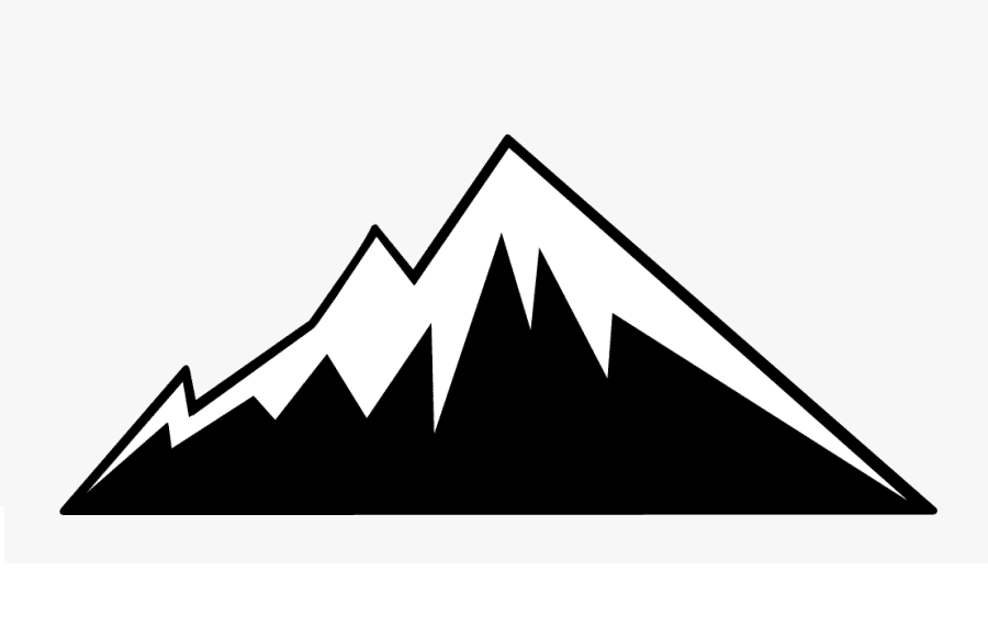 山のイラスト白黒 イラスト