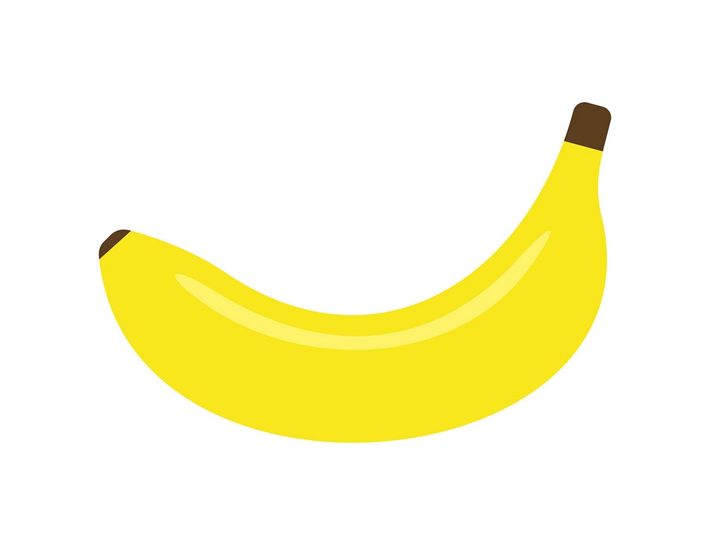 1本のバナナのイラスト イラスト
