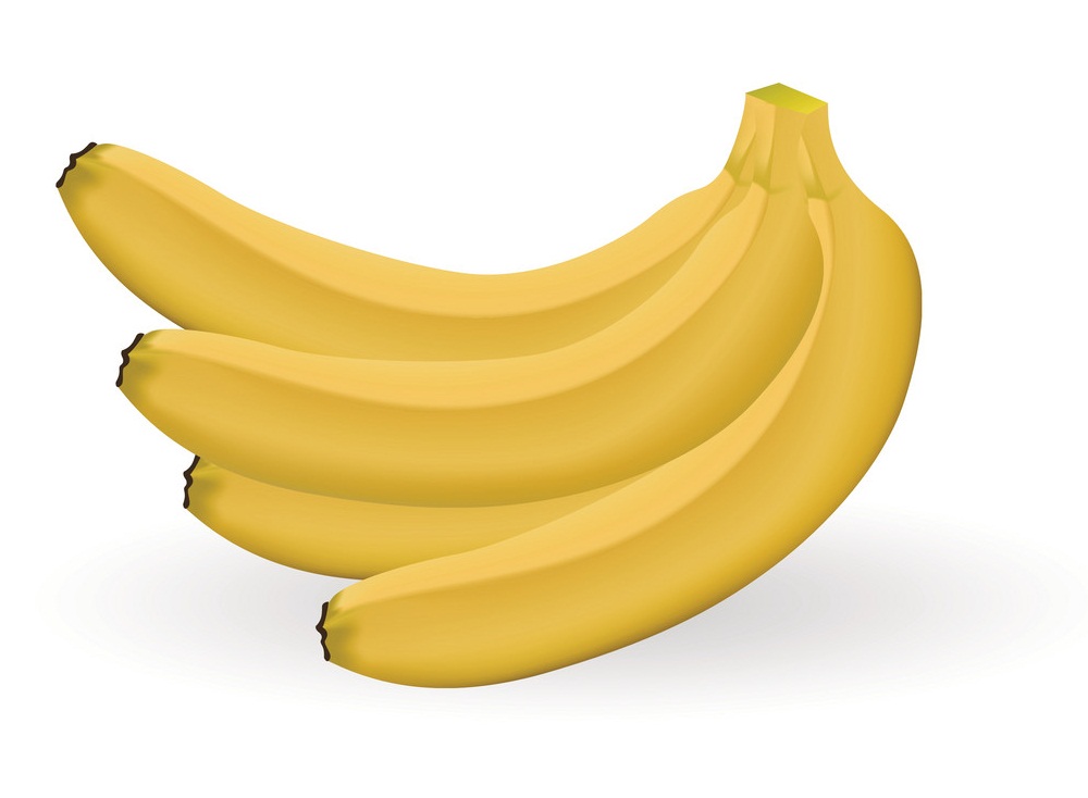 4 本のバナナのイラスト イラスト