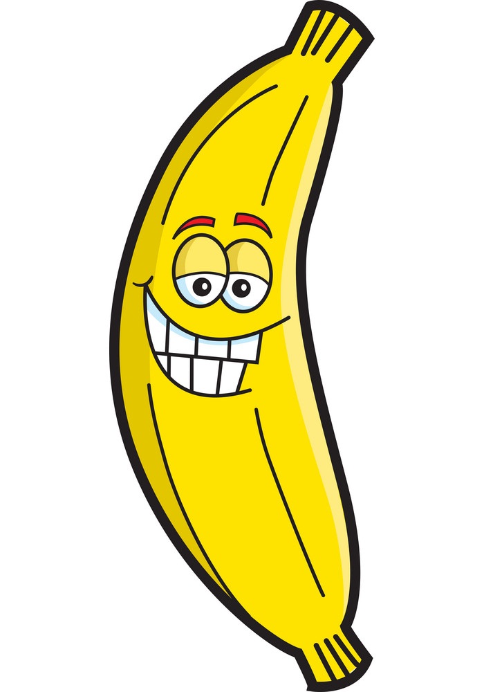 バナナの笑顔のイラスト イラスト