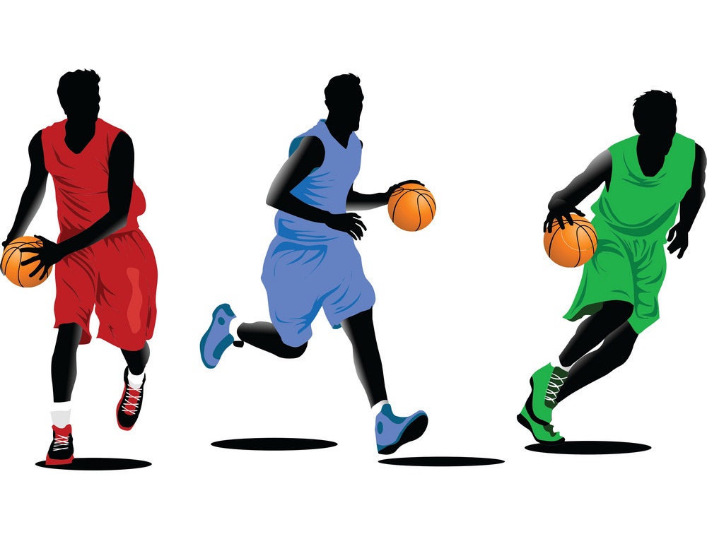 バスケットボール選手のイラスト イラスト