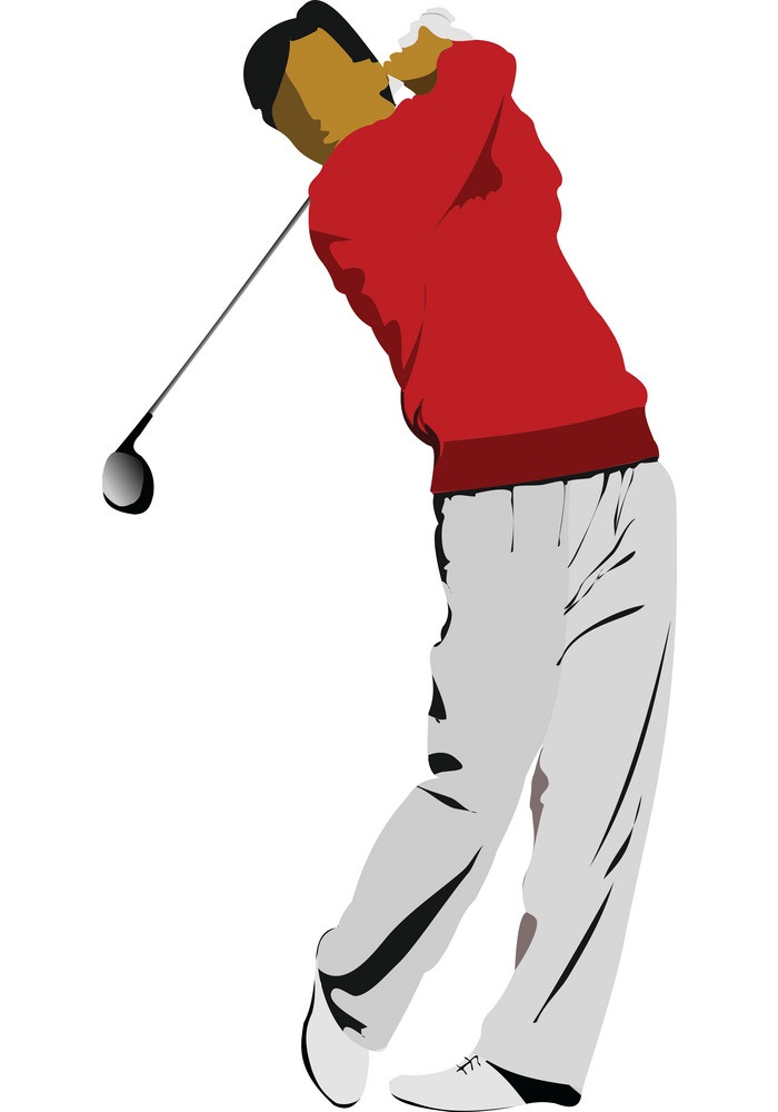 ゴルファーのアイコンのイラスト 1 イラスト
