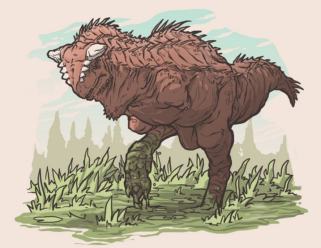 カルノタウルス恐竜のイラスト イラスト