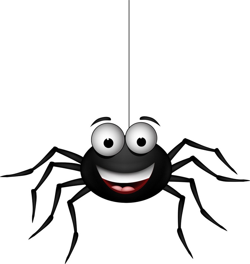 蜘蛛が笑っているイラスト イラスト