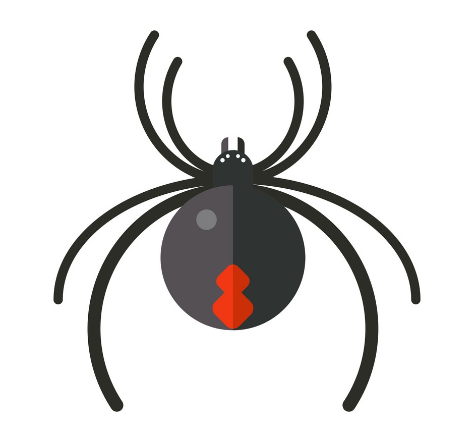 蜘蛛のアイコンのイラスト 2 イラスト