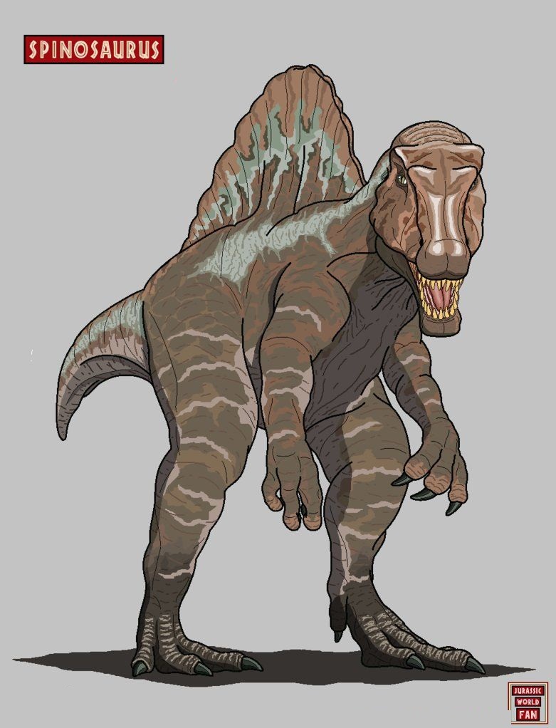 恐竜スピノサウルスのイラスト イラスト