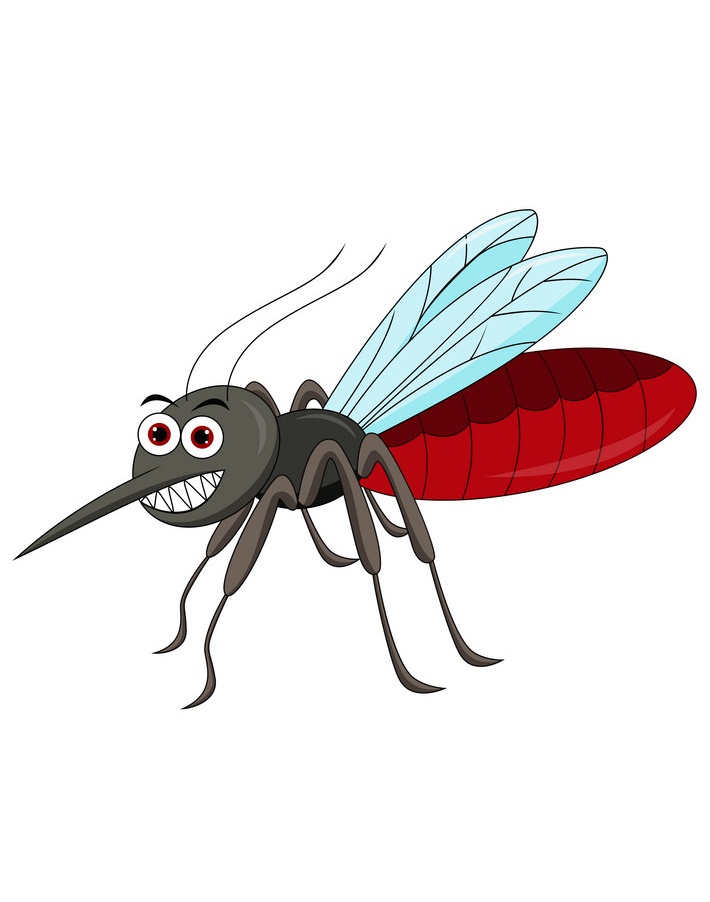 漫画の悪い蚊 イラスト