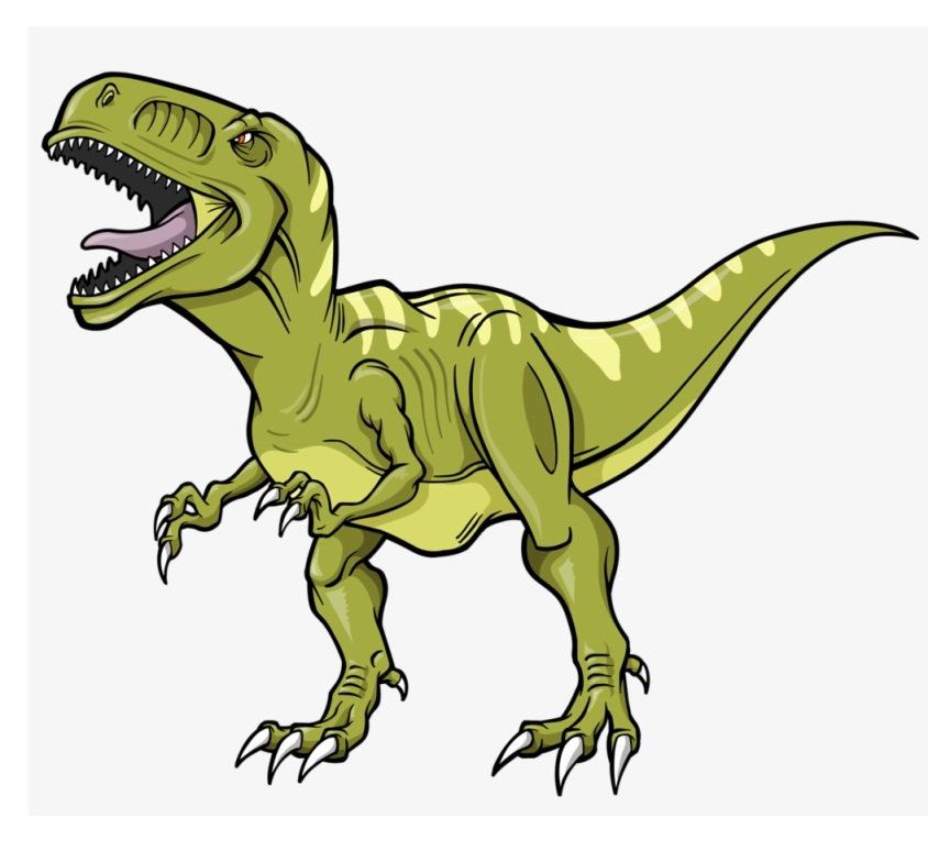 緑のティラノサウルスのイラスト イラスト