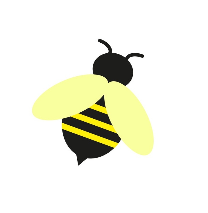 ミツバチのアイコンのイラスト イラスト
